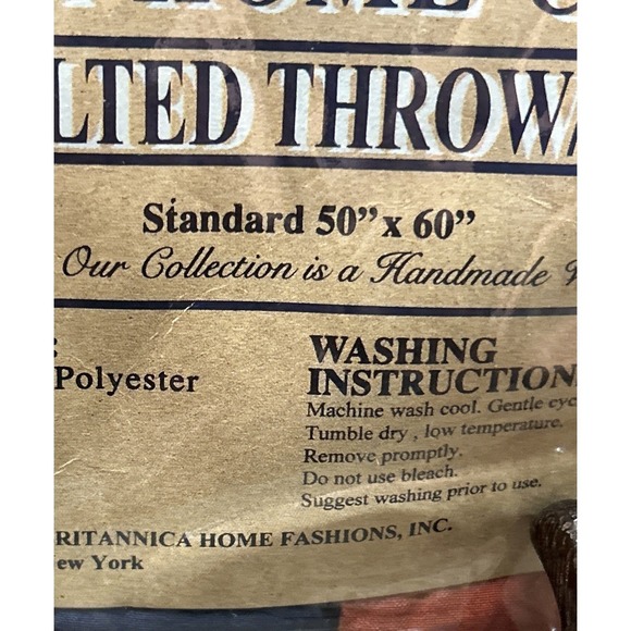 Britannica Home Collection Desert Jewel Hand Sewn Quilt Throw Wall Hanging 50x60 - Picture 6 of 11